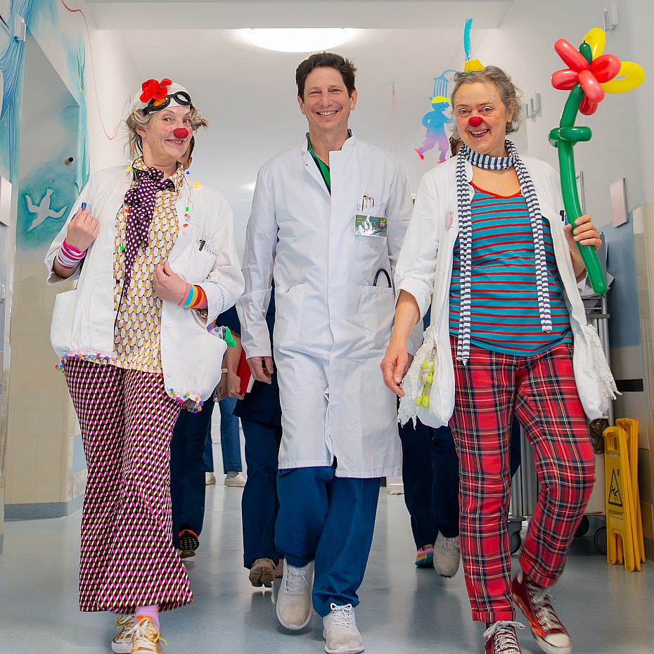 Chefarztvisite mit KlinikClowns im Haunerschen Spital München