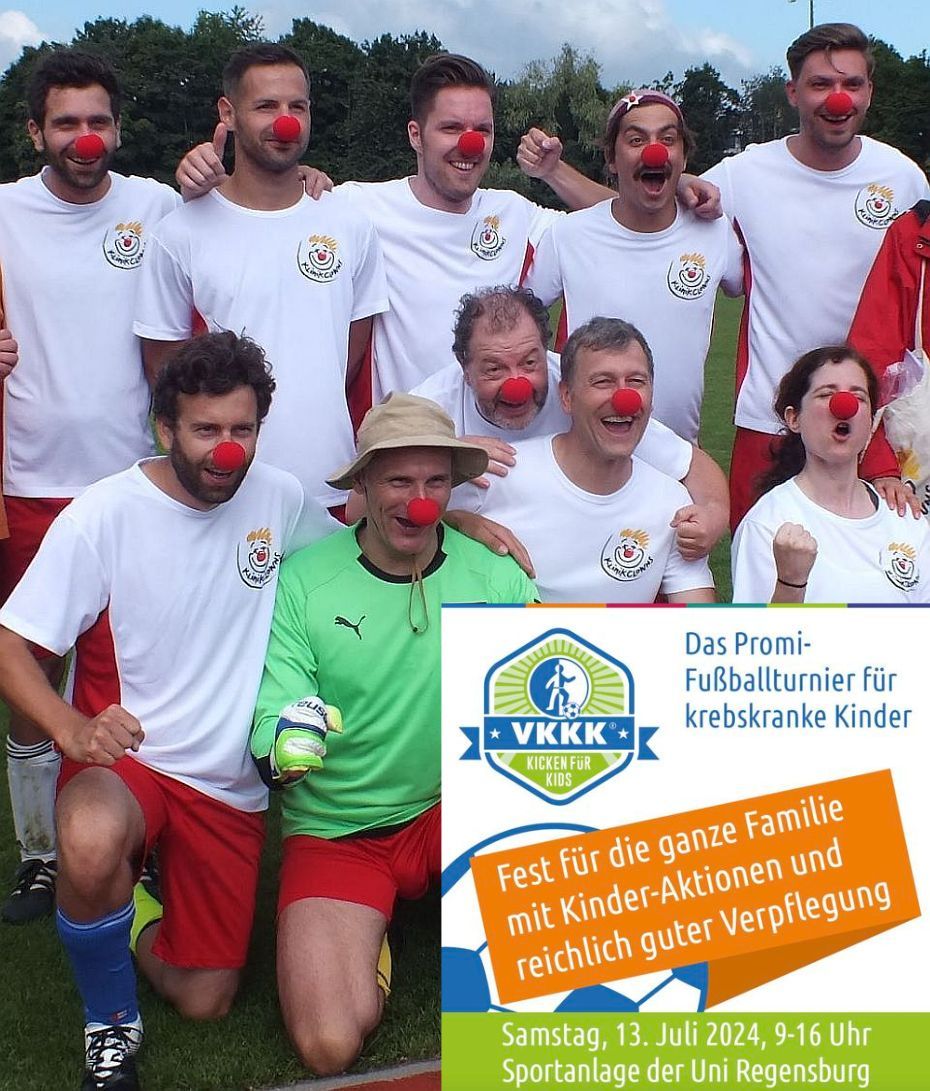 Fußballturnier für den guten Zweck mit KlinikClowns