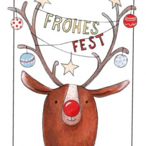 Klappkarte Lustiger Elch