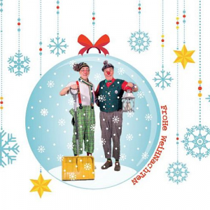 Klappkarte Schneekugel